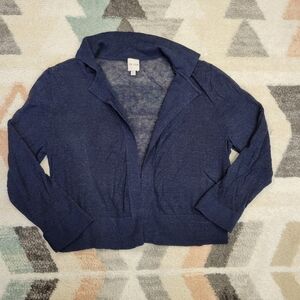 Nic and Zoe linen blend open cardigan size Petite Large